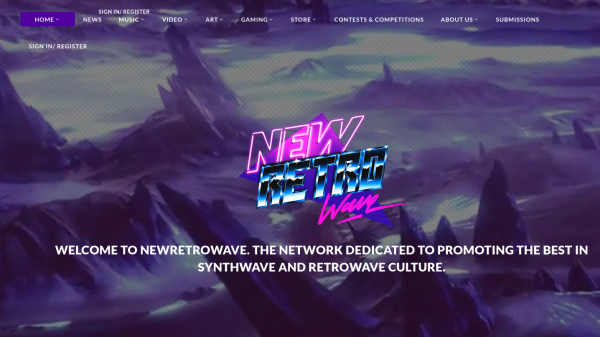 Screenshot of newretrowave.com