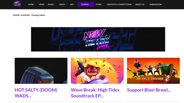 Screenshot of newretrowave.com